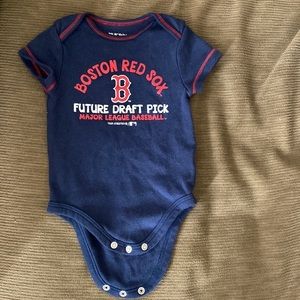 Boston Red Sox infant onsie. Brand: MLB Baby. Size 6 months